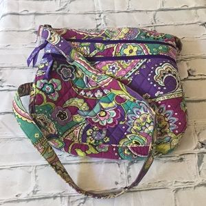 Vera Bradley three zipper Crossbody bag